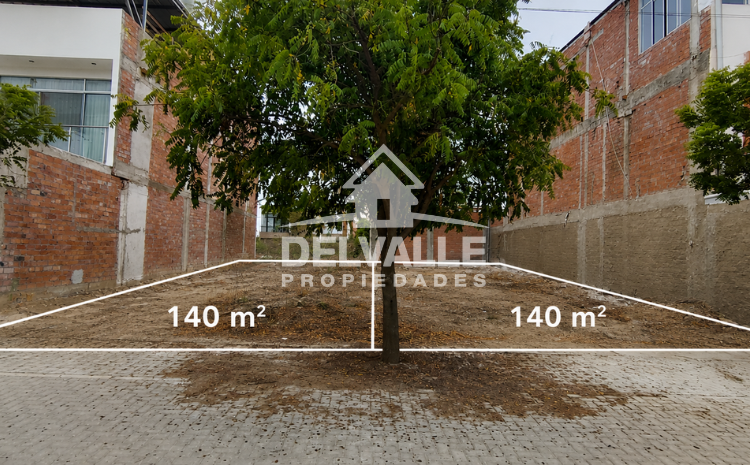 SE VENDE DOS TERRENOS EN BOULEVARD PARK PLAZA DE 140 M2, CERCA AL CLUB OASIS