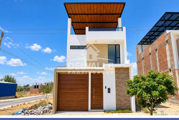 CASA DE ESTRENO EN VENTA DE 2 PISOS + TERRAZA>